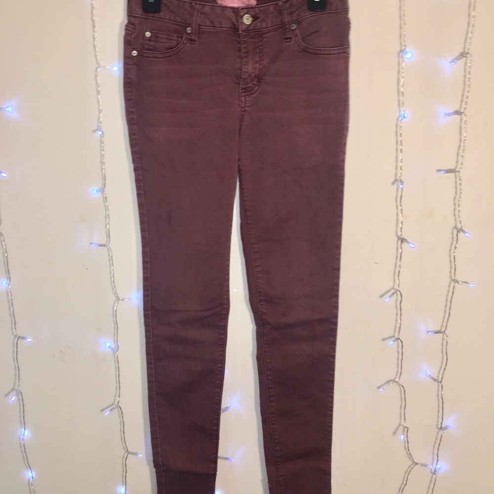 Altered State Maroon Skinny Jeans